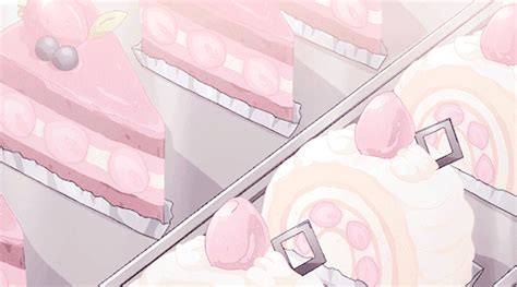 Just Gifs of Beautiful Anime Food | Seni gif, Estetika merah muda pastel, Kartu catatan