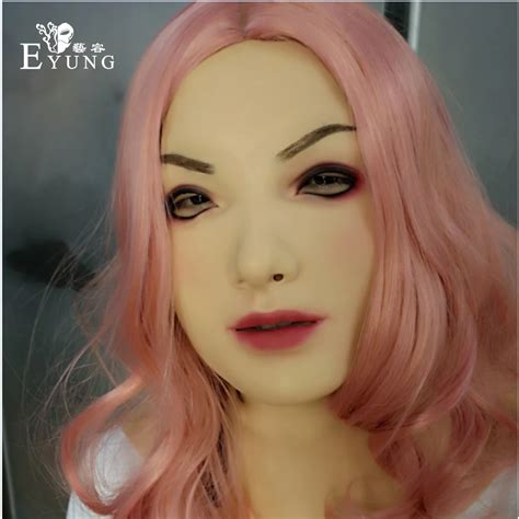 Eyung 2019 femake mask Betris realistic silicone female mask Masquerade ...