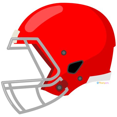FREE Red Football Helmet Clipart (PNG file) | Pearly Arts