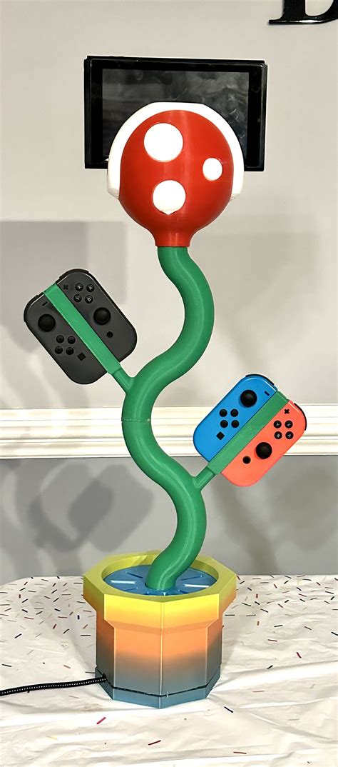 3D printed Nintendo Switch Plant Stand (Charging) • made with Creality Ender 3 v2・Cults