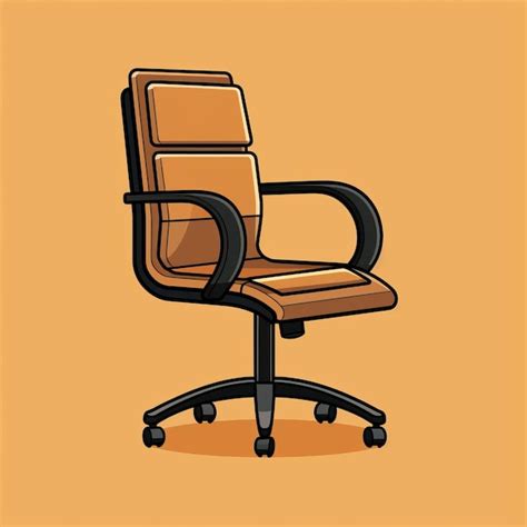 Premium AI Image | Minimalist Cartoon Image Of Officeholders Desk Chair