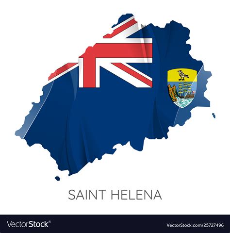 Saint Helena Flag Map