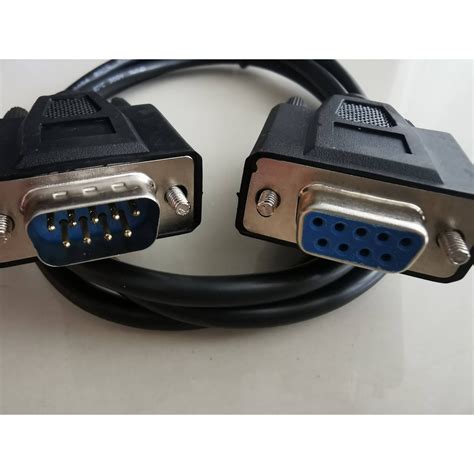 SERIAL COM CABLE RS232 9 PIN FEMALE TO 9 PIN MALE CONNECTOR | Shopee ...