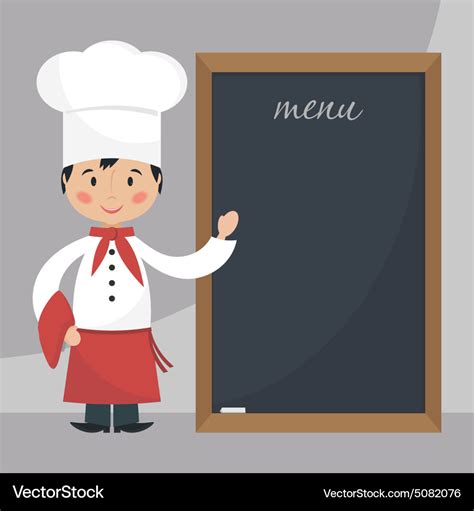 Funny chef Royalty Free Vector Image - VectorStock