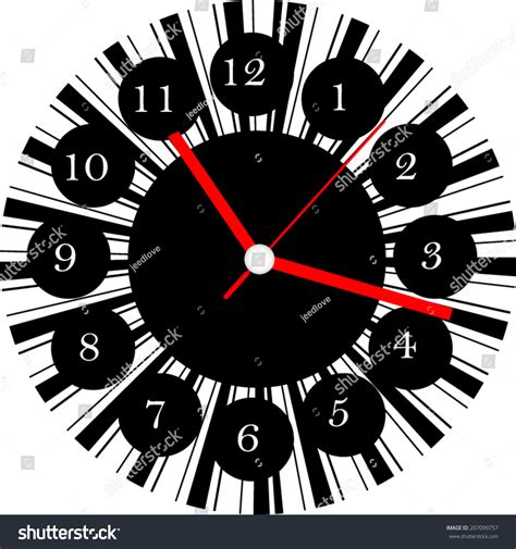 Clock Face Design Stock Vector (Royalty Free) 207099757 | Shutterstock