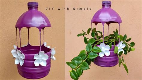 DIY Hanging Planter Using Big Plastic Bottle | NIMBLY | Plastic bottle crafts diy, Bottle crafts ...