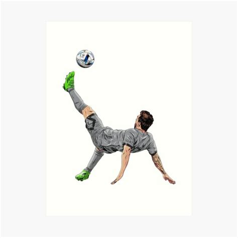 "MESSI BICYCLE KICK GOAL" Art Print for Sale by bruno-baldwin | Redbubble