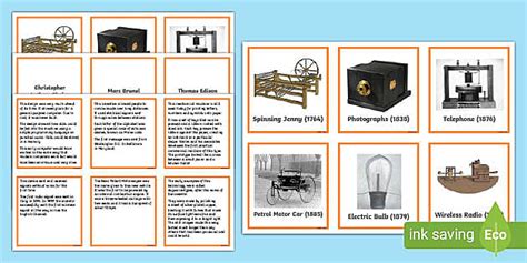 Industrial Revolution Inventions Matching Activity - Twinkl