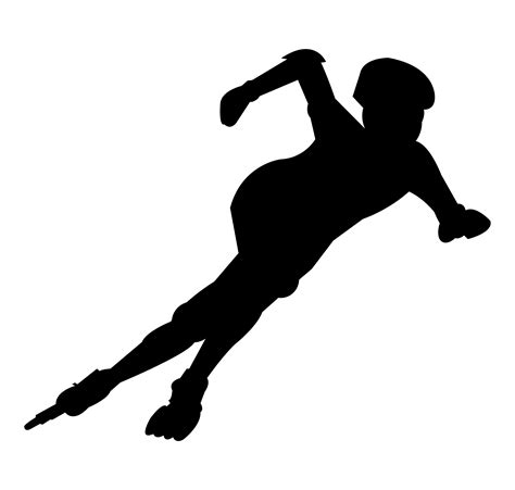 Roller skater silhouette 658752 Vector Art at Vecteezy