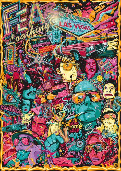 Fear and Loathing in Las Vegas Tribute Poster Artwork on Behance Fear ...