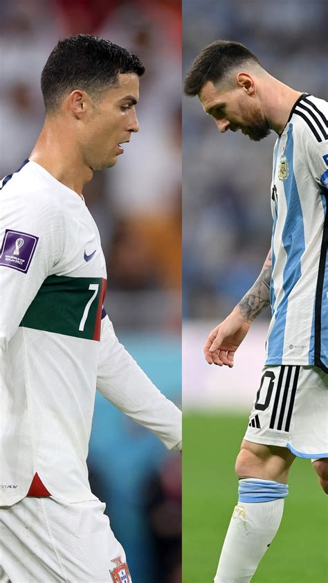 Cristiano Ronaldo vs Lionel Messi in 2022 including their numbers for club and country Argentina ...