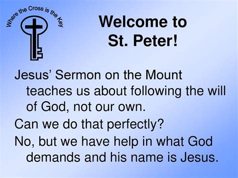 The Savior’s Sermon St. Peter Worship Sunday, February 16th. - ppt download