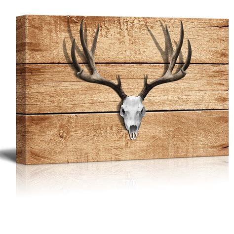 Rustic Deer Antler Wall Decor - Canvas Art | Wall26