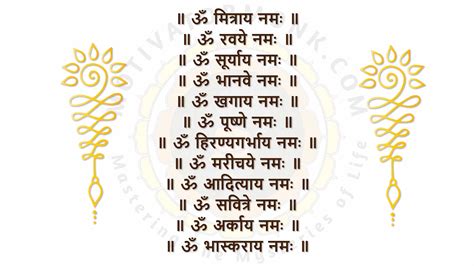 Surya Namaskar Mantra with Meaning & Scientific Significance