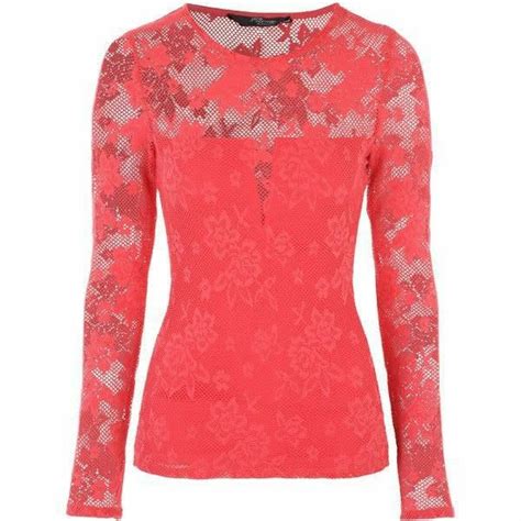 Pin by Kristina Evans on Polyvore Sweaters 3 | Tops, Polyvore sweater, Red lace top