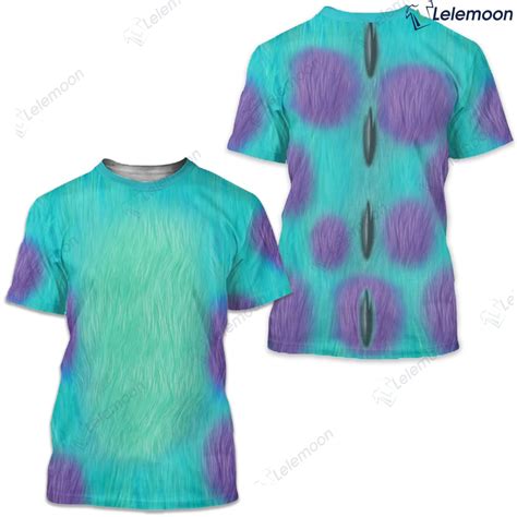 Sulley James P. Sullivan Costume Cosplay Unisex Shirt - Lelemoon