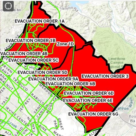 Navigating The Flames: Understanding The Silverado Fire Evacuation Map ...