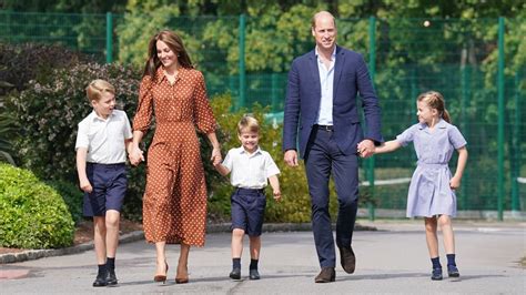 Royal children George, Charlotte and Louis arrive for first day at new ...