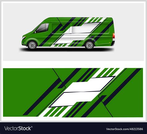 Truck wrap design for company services Royalty Free Vector