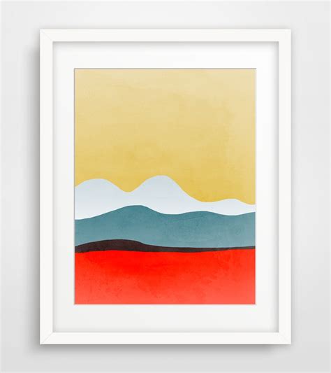 Wall Art Print Mid Century Modern Art Abstract Art Abstract