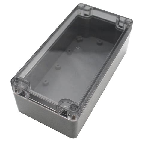 7300-368C - 7300 Series Waterproof ABS Electronic Enclosure with Transparent Lid, Grey, PC/ABS ...