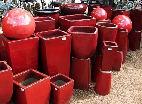 red planters | Flickr - Photo Sharing!