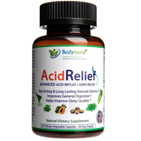 AcidRelief Natural Acid Relief Supplement Organic Acid, Organic Aloe ...