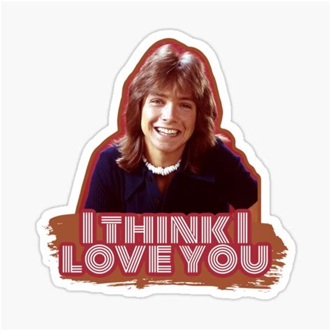 "I Think I Love You" Sticker for Sale by Cuttintees | Redbubble