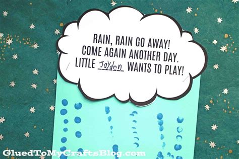 Our Fingerprint Raindrops is the PERFECT kid craft idea to wish the ...