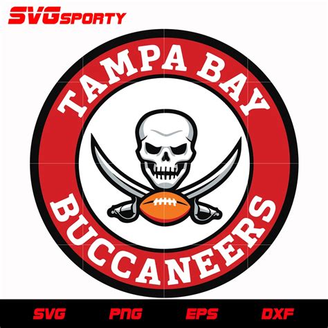 Tampa Bay Buccaneers Circle Logo 2 svg, nfl svg, eps, dxf, png, digital file | Tampa bay ...