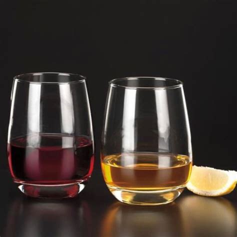 Stemless White Wine Glass- 17oz - Handy Housewife