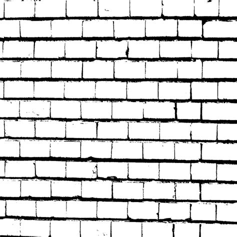 Brick Wall in Black and White Textures (PNG) | OnlyGFX.com