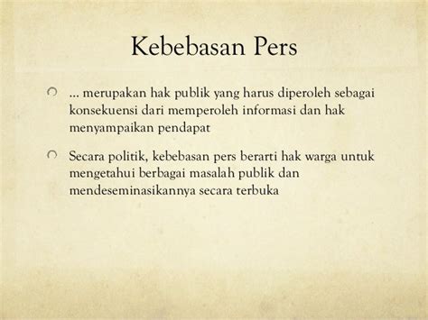 Kebebasan Pers