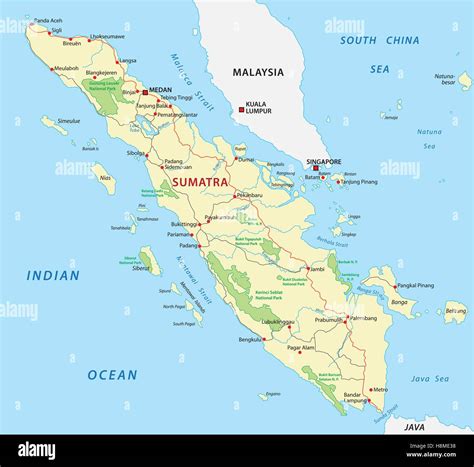 Island Of Sumatra Map