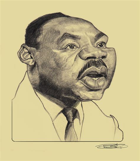 Martin Luther King Jr. Drawing by Sri Priyatham