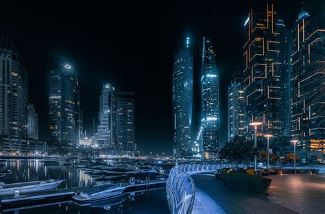 Dubai Marina Boats View, United Arab Emirates