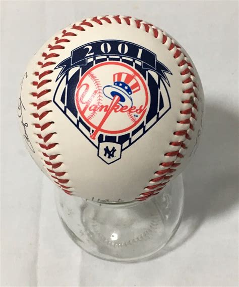 Lot Detail - 2001 NEW YORK YANKEES FACSIMILE SIGNED BASEBALL INCLUDES JETER Brand New with No ...