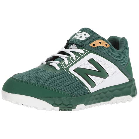 new balance men's 3000v4 turf baseball shoe, green/white, 9.5 d us - Walmart.com - Walmart.com