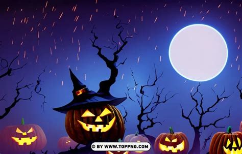 Dark Halloween Night Scenery Concept Vector - Image ID 491097 | TOPpng