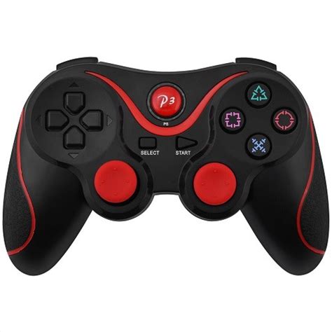 PS3 Bluetooth Wireless Doubleshock Controller Black Red