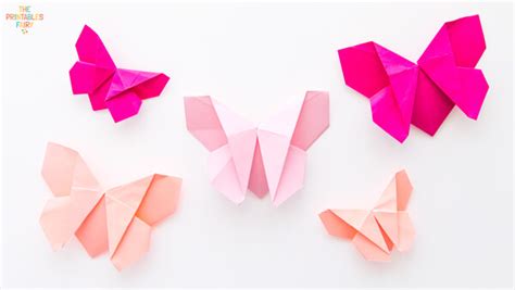 How To Make An Easy Origami Butterfly - The Printables Fairy