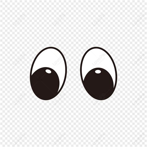 Simple Cartoon Animal Vector Round Big Eyes Eyes Clipart Anime Eyes PNG Image And Clipart Image ...