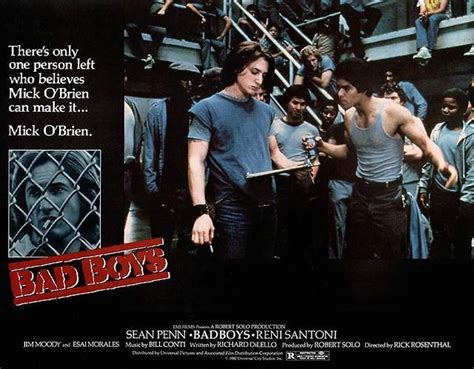 Sean Penn and Esai Morales in Bad Boys (1983) Bad Boys Sean Penn, Bad Boys Movie, Esai Morales ...