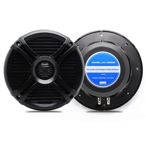 6.5 Inch 120W Waterproof Marine Boat Speakers Motorcycle Audio Stereo ...