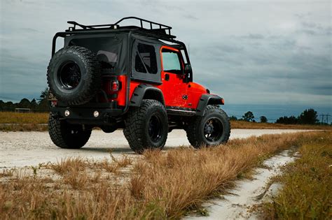 Super Bright Jeep Wrangler TJ on Rotiform Off-road Wheels — CARiD.com Gallery