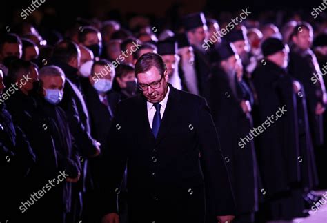 Serbian President Aleksandar Vucic During Unveiling Editorial Stock Photo - Stock Image ...