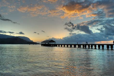 Hanalei Bay Pier @ sunset