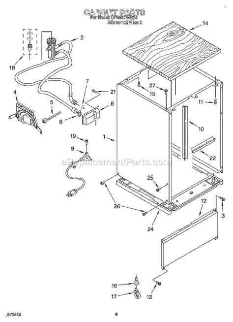 Whirlpool Portable Dishwasher | DP840CWDB5 | eReplacementParts.com