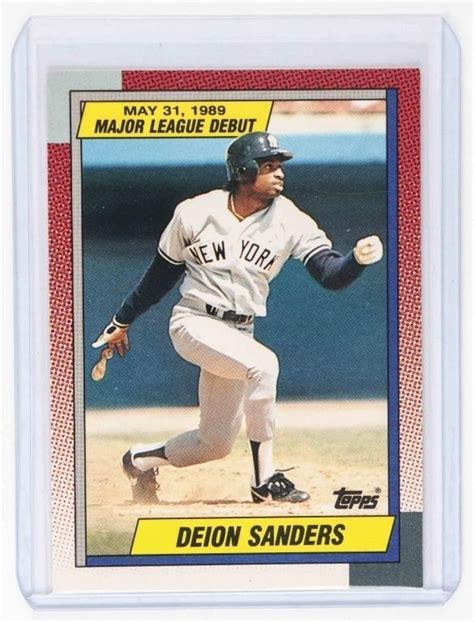 DEION SANDERS BASEBALL CARD | Live and Online Auctions on HiBid.com