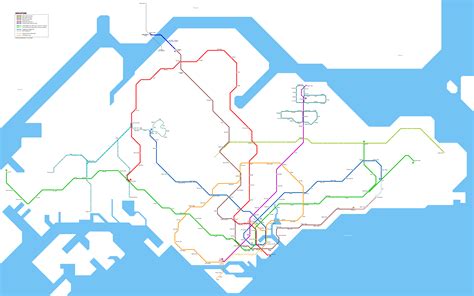 Map Of Singapore Mrt Expansion